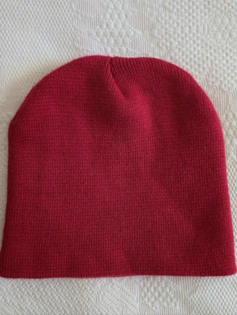 Mixit Bright Red Knit Beanie for Layering Autumn Winter Fall